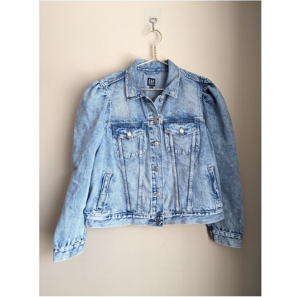 Gap Puff Sleeve Icon Denim Jacket - Picture 7 of 11